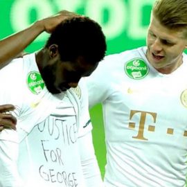 Gol sevincinde George Floyd'u anan futbolcuya ceza