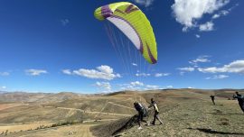 Bayburt'ta yamaç paraşütü pilotları yetiştiriliyor
